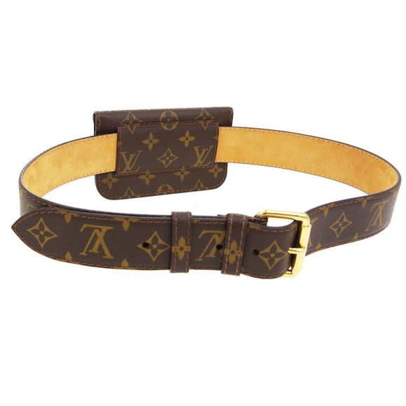 LOUIS VUITTON Ceinture Pochette Belt Bum Bag Monogram Canvas - Picture 2 of 10